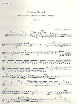 Konzert g-Moll PV 411 für 2 Violoncelli, Streichorchester und Bc. 