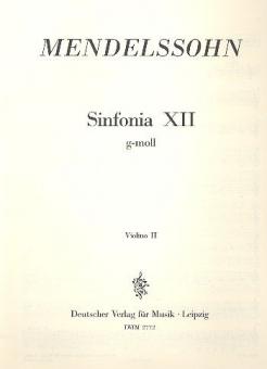Sinfonia XII g-moll 