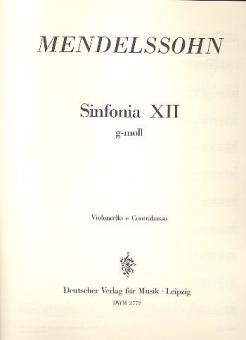 Sinfonia XII g-moll 