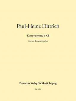 Kammermusik XII - Journal des voix mortes 