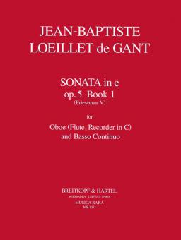 Sonate Nr. 1 in e-Moll op. 5 