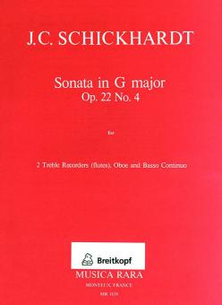 Sonaten op. 22 Nr. 4 G-Dur 