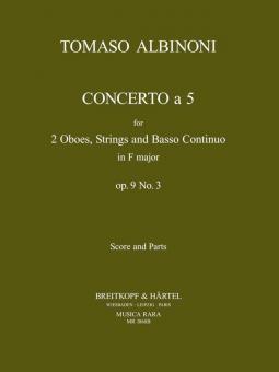 Concerto a 5 in F op. 9/3 