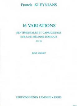 Variations sentimentales et capricieuses op. 66 