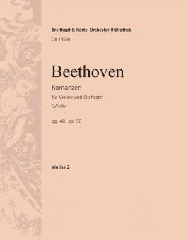 Romanzen G-Dur op. 40 und F-dur op. 50 für Violine und Orchester 
