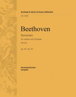 Romanzen G-Dur op. 40 und F-dur op. 50 für Violine und Orchester 