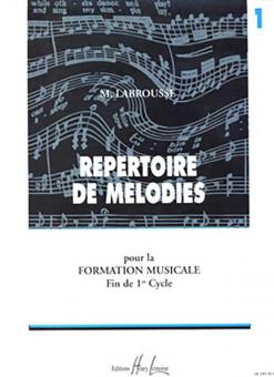 Répertoire de Mélodies 1 