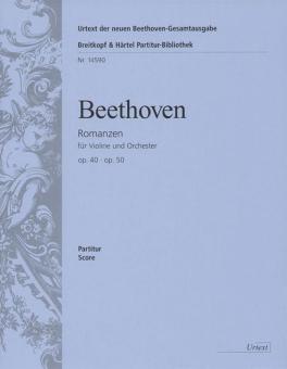 Romanzen G-Dur op. 40 und F-dur op. 50 für Violine und Orchester 