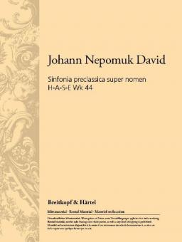 Sinfonia preclassica super nomen H-A-S-E Wk 44 