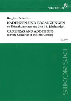 Kadenzen und Ergänzungen zu Flötenkonzerten des 18. Jahrhunderts 
