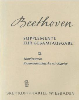 Klavierwerke, Kammermusikwerke mit Klavier 