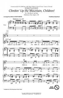 Climbin' Up The Mountain, Children! 3-Part Mixed 