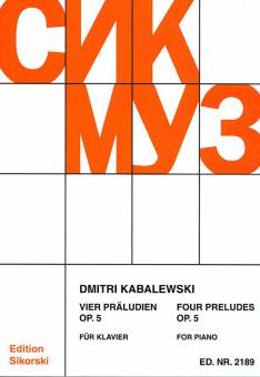 4 Präludien op. 5 