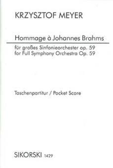 Hommage à Johannes Brahms op. 59 