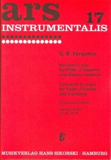 Konzert für Flöte, Streicher und Bc 