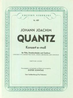 Konzert für Flöte, Streicher und Bc 