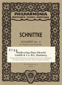 Konzert Nr. 4 für Violine und Orchester 