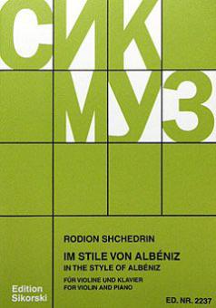 Im Stile von Albeniz für Violine und Klavier 
