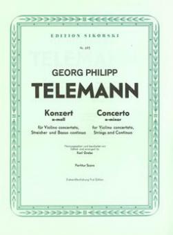 Konzert für Violino concertato, Streicher und Bc 