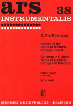 Konzert für Oboe d'amore, Streicher und Bc 