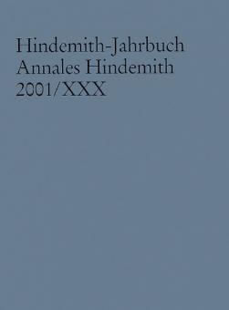 Hindemith-Jahrbuch - Annales Hindemith 2001 