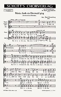 Zwei Weihnachtslieder Nr. 1 Standard