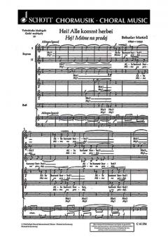 Tschechische Madrigale (Ceske madrigaly) H 278 Nr. 4 Standard