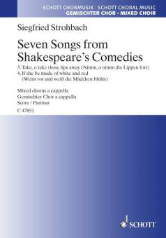 7 Songs from Shakespeare's Comedies Nos 3 & 4 Standard