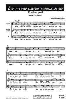 Friedensgruß 'Herr, lasse deinen Frieden ruhn' Standard