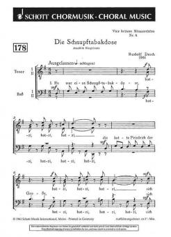 Vier heitere Männerchöre Nr. 4 Standard