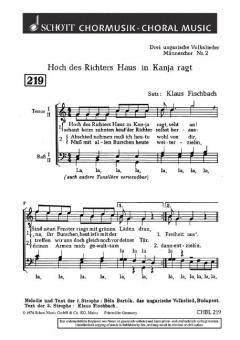 Drei ungarische Volkslieder Nr. 2 Standard