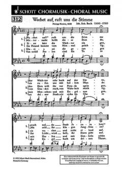 Wachet auf ruft uns die Stimme Standard