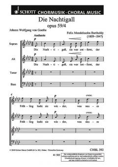 Die Nachtigall op. 59/4 Standard