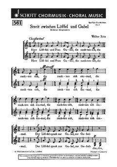 Streit zwischen Löffel und Gabel Standard