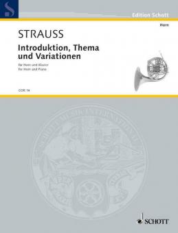Introduktion, Thema und Variationen o. Op. AV. 52 Standard
