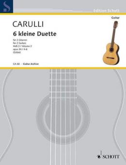 Sechs kleine Duette Vol. 2: Nr. 4-6 op. 34 Standard