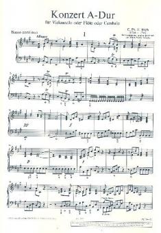 Konzert A-Dur H 437-39, Wq 168, 172, 29 Standard