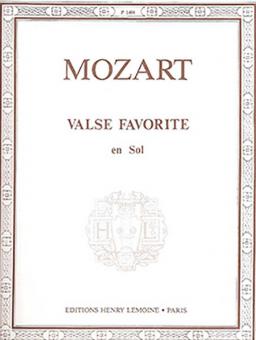 Valse favorite en sol 