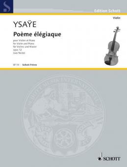Poème élégiaque op. 12 Standard