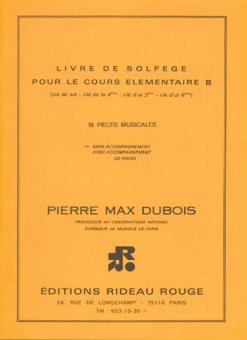 Livre De Solfège: Cours Élémentaire B 