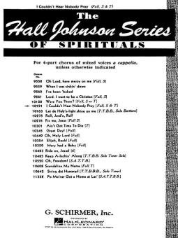 I Couldn't Hear Nobody Pray 