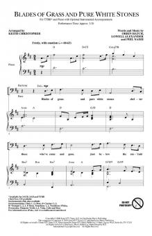 Blades Of Grass And Pure White Stones 