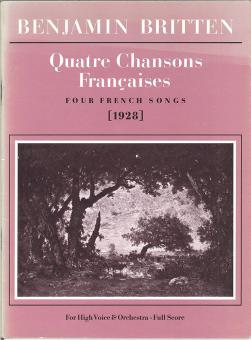 Quatre Chansons Françaises (1928) 