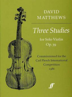 Three Studies for Solo Violin op. 39 