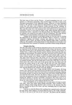 Ossie and The Thwartz Libretto/Melody Part 