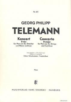 Konzert D-Dur für Horn (D), Streicher und Bc 