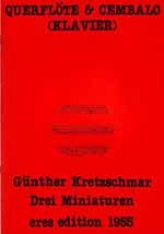 Drei Miniaturen (Flöte, Cembalo) 