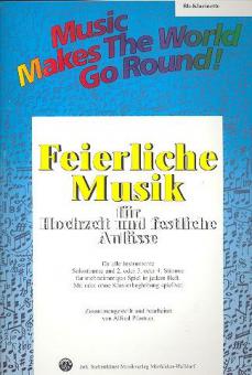 Feierliche Musik 1 - Stimme 1+2+3 in Bb-Klarinette 
