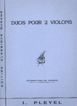 Duos Op. 8 2 Violons 
