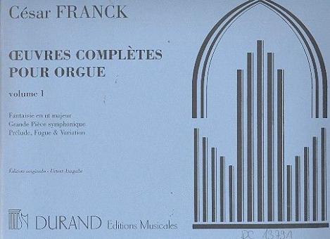 Oeuvres d'orgue Vol.1 